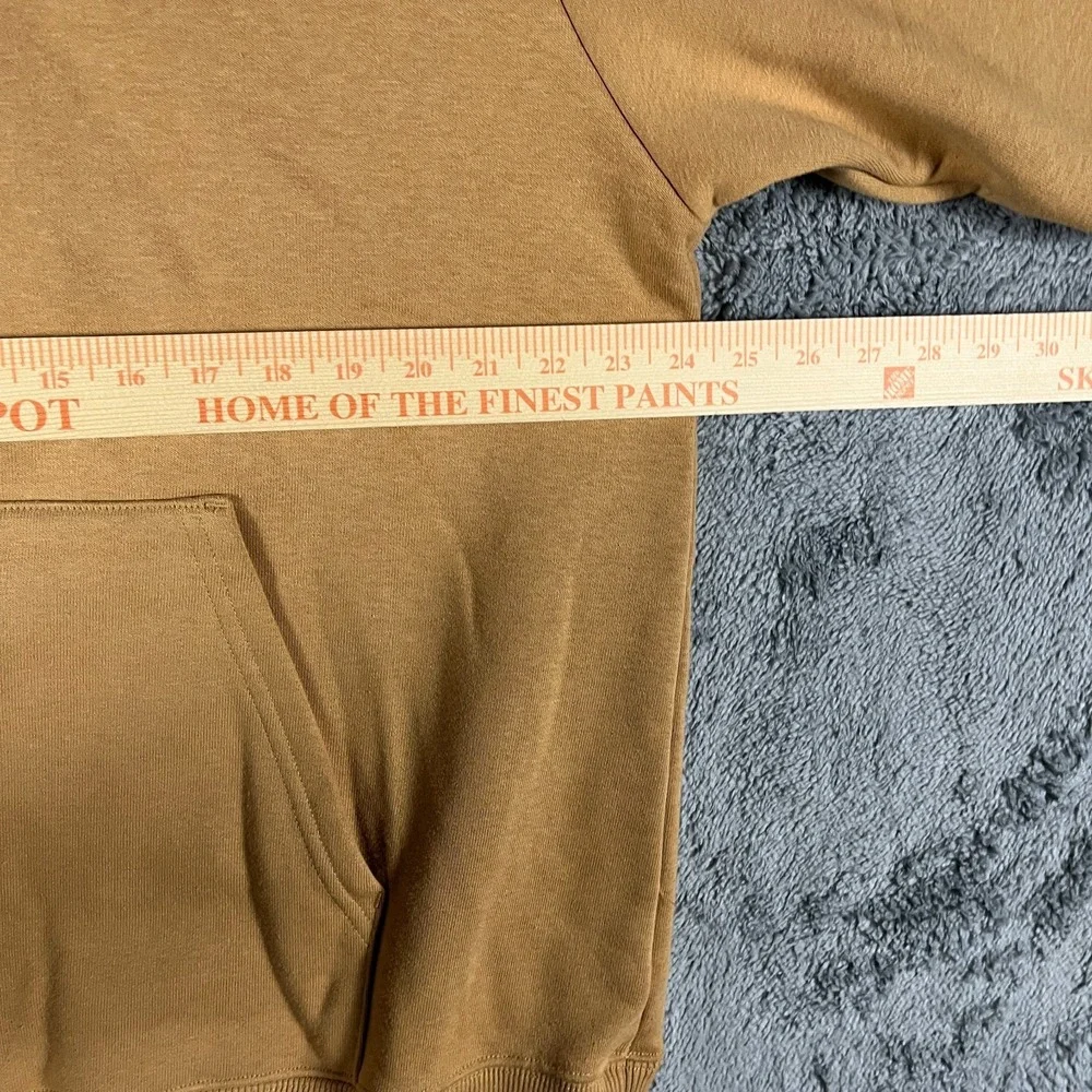 The North Face Heavyweight Hoodie Mens Large Almond Butter Monogram Relaxed Fit